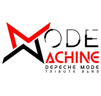 The Mode Machine, Depeche Mode, Abriss, Forum Altoetting, Bild Band Das Logo einer Band.