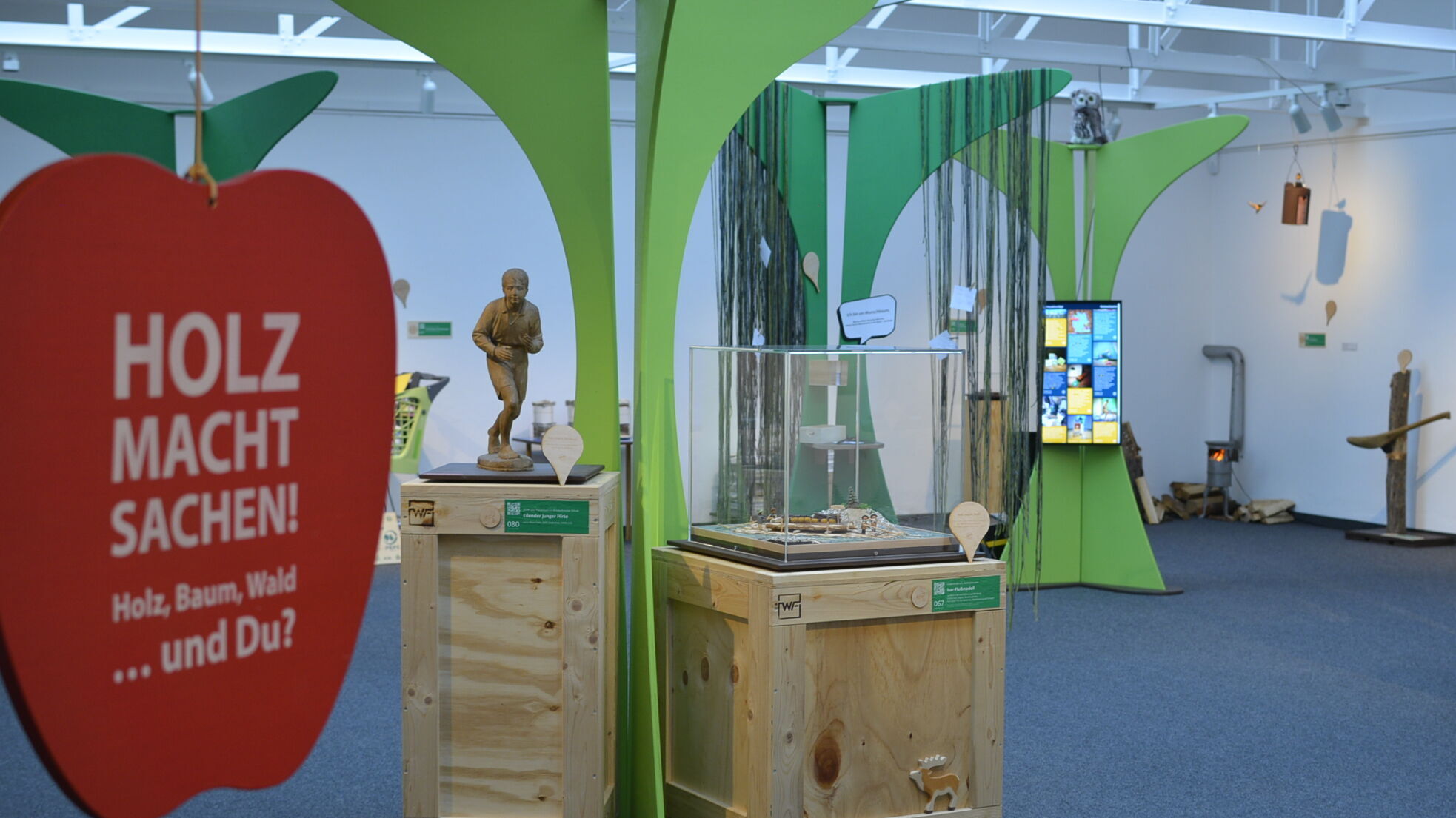 Installationansicht Baumstationen Holz macht Sachen!