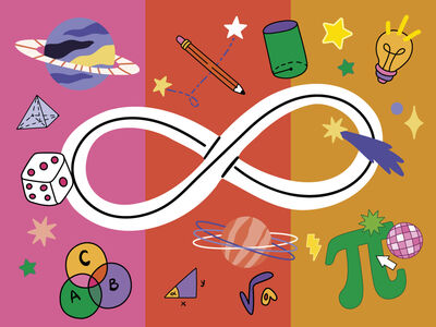 Bunte Zahlen und Formen