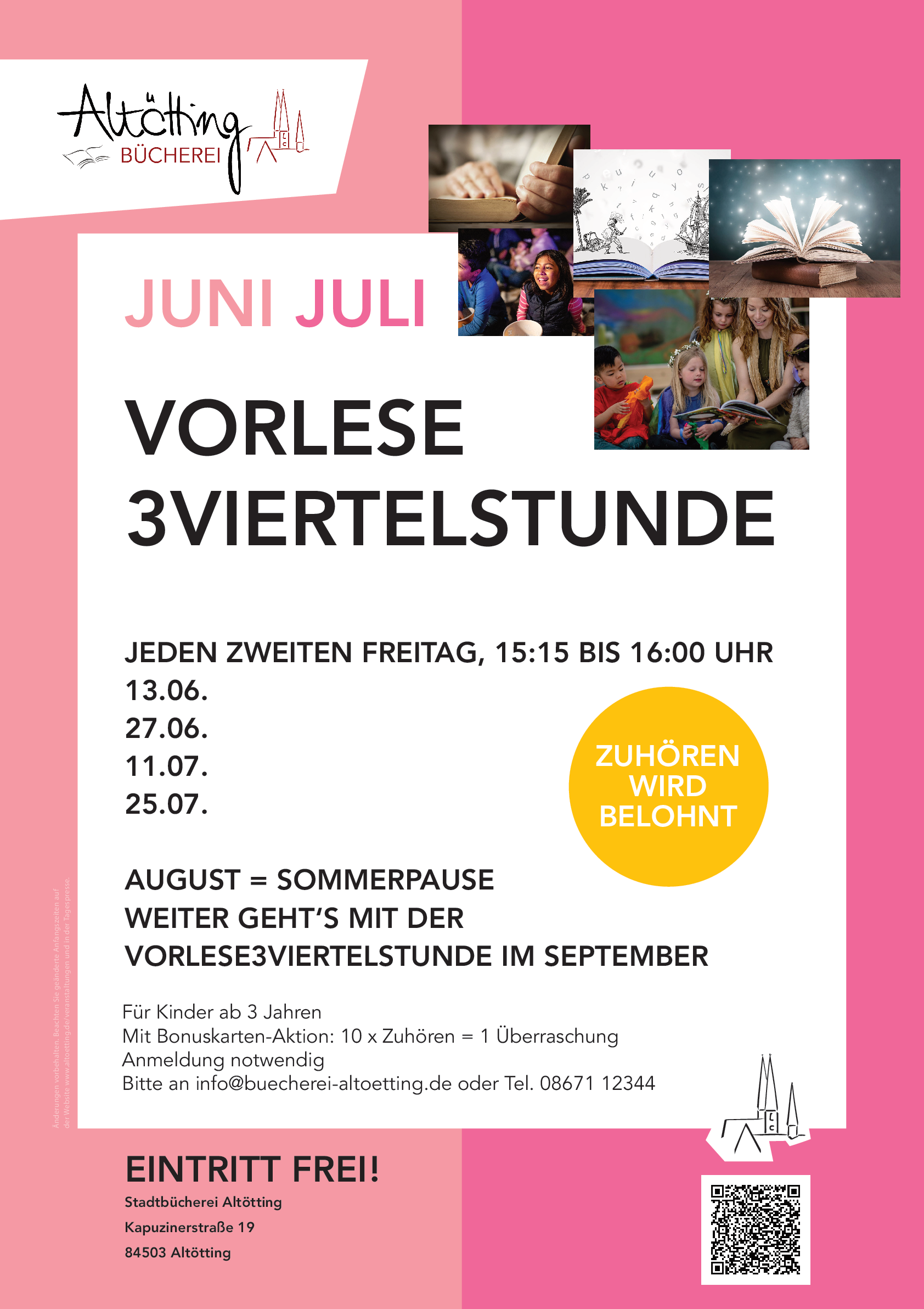 Plakat Vorlese3viertelstunde Bücherei Altötting-6- 2025