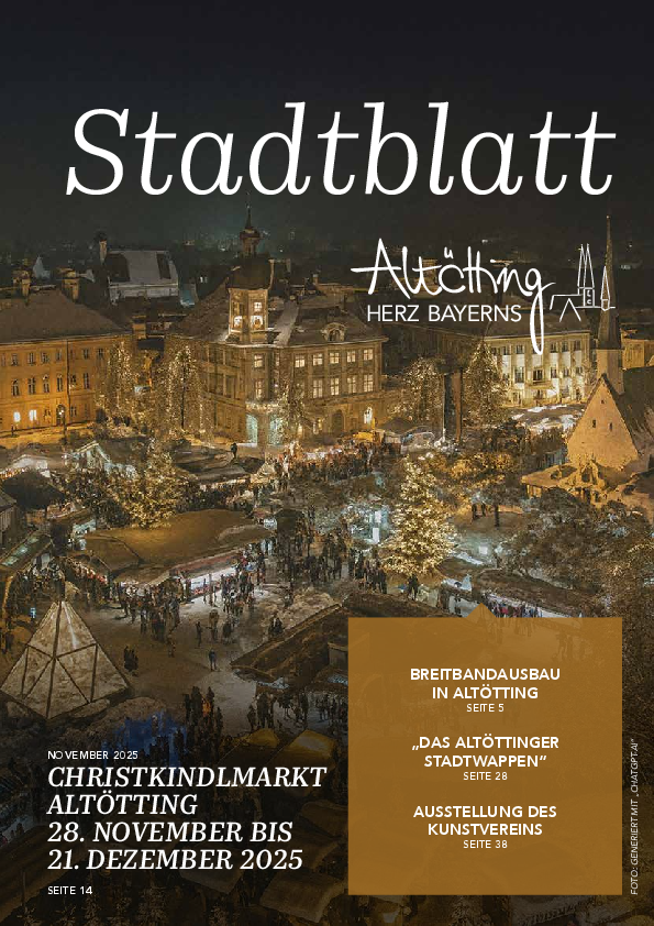 Stadt Altötting, Stadtblatt November 2025, Ausgabe 334
