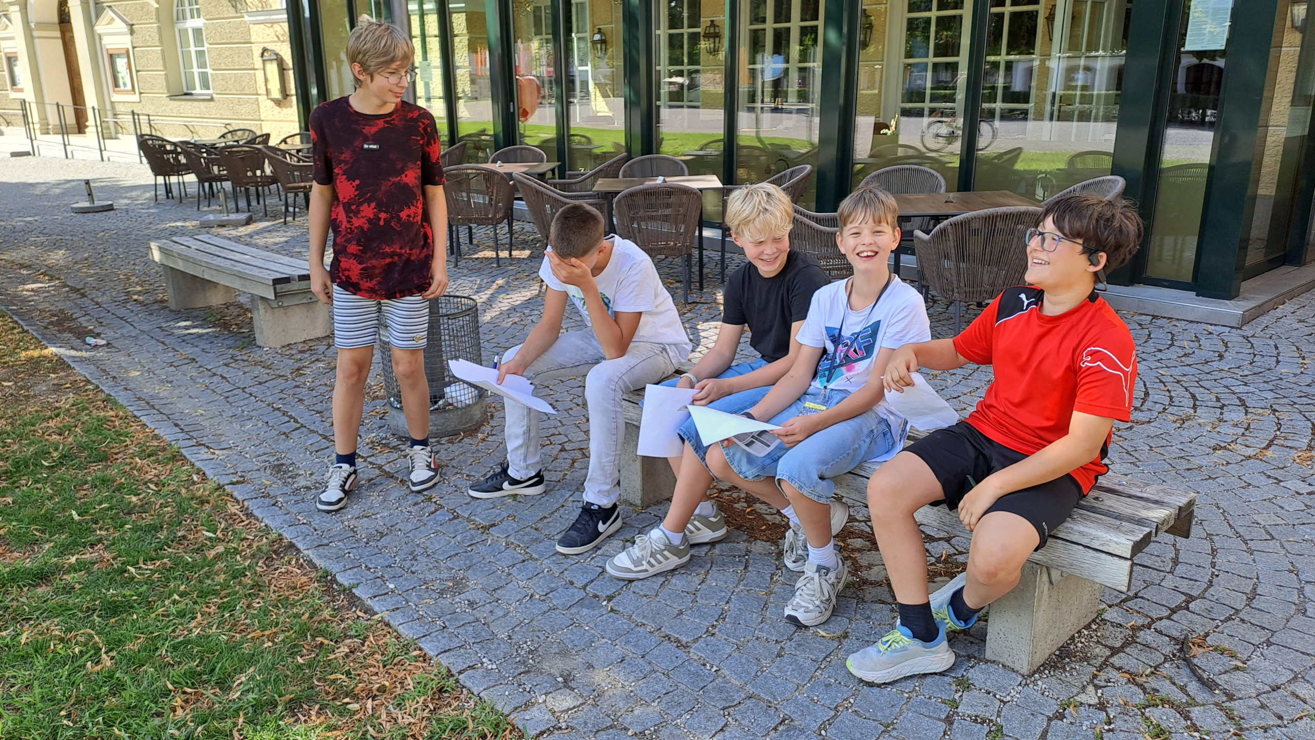 Geocaching mit dem Buchklub am Kapellplatz Foto: Sirringhaus