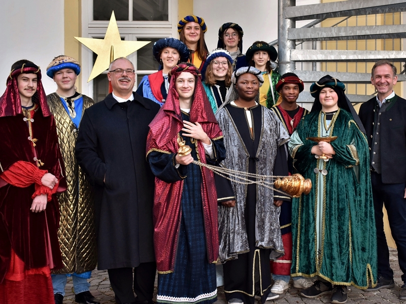 Stadt Altötting, Empfang Sternsinger 2023, Foto: Roswitha Dorfner