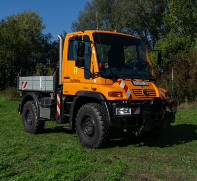 Bauhof Altötting, Unimog U300, Baujahr 2008, Foto Stadt Unimog U300, Baujahr 2008, des Bauhof Alötting