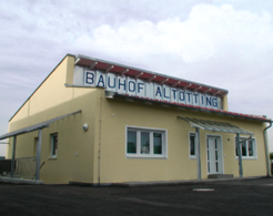 Außenaufnahme vom Bauhof Altötting.