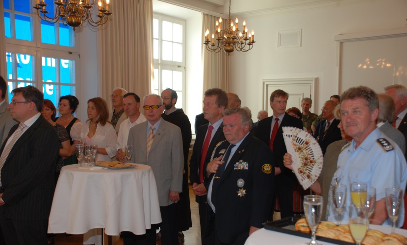 Der Empfang bei dem Gelöbnis der Bundeswehr 2008 in Altötting.
