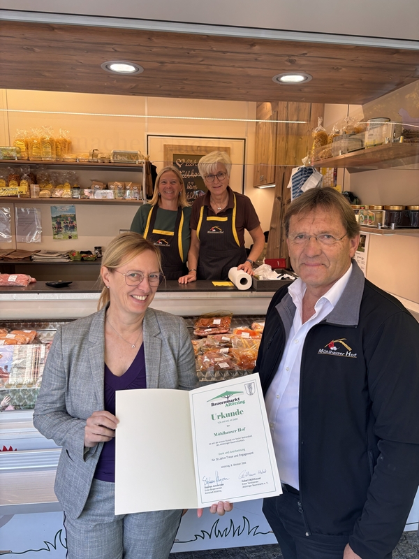 Stadt Altötting, 30-jähriges Jubiläum Bauernmarkt, Oktober 2026, Mühlhauser Hof, Foto: Stadt Altötting