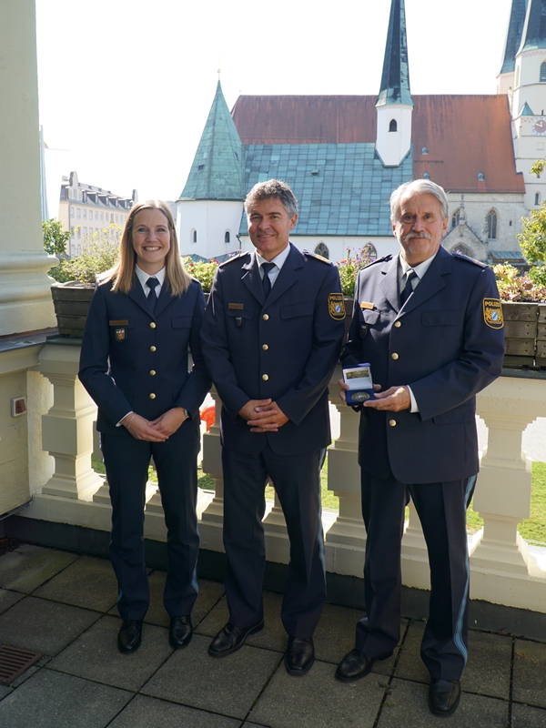 Stadt Altötting, Amtswechsel Polizeiinspektion Altötting 2024, Foto: Polizeipräsidium Oberbayern Süd