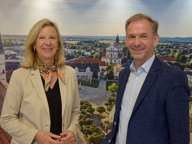 Stadt Altötting, Besuch BR-Intendantin Katja Wildermuth, Foto: Stadt Altötting