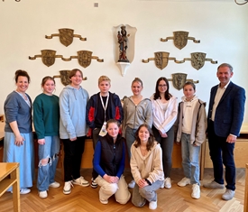 Stadt Altötting, Besuch Sozialzweig Maria-Ward-Gymnasium, Foto: Stadt Altötting Stadt Altötting, Besuch Sozialzweig Maria-Ward-Gymnasium, Foto: Stadt Altötting