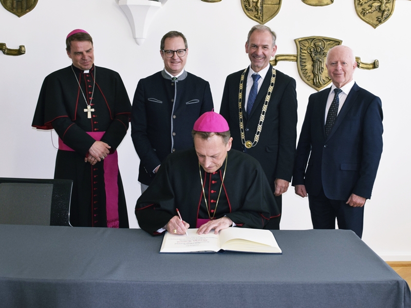 Stadt Altötting, Empfang Erzbischof Herwig Gössl, 2026, Foto: Stadt Altötting
