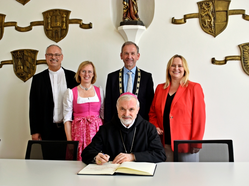Stadt Altötting, Empfang Gregor Maria Hanke, Bischof Eichstätt