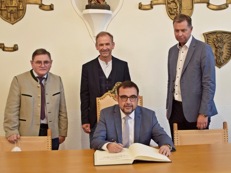 Stadt Altötting, Empfang für Staatsminister Klaus Holetschek MdL Stadt Altötting, Empfang für Staatsminister Klaus Holetschek MdL