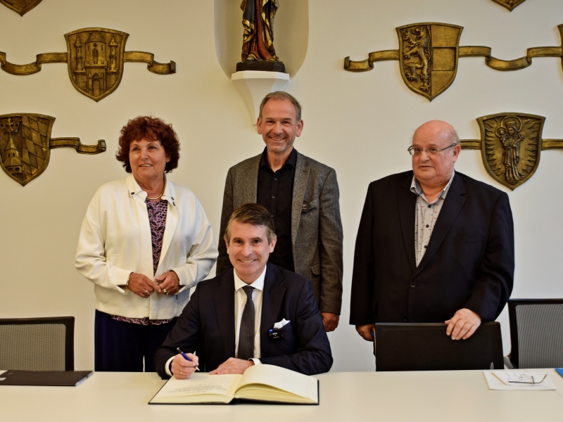 Stadt Altötting, Empfang Eric Beißwenger,  Staatsminister für Europaangelegenheiten und Internationales