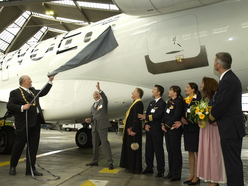 Stadt Altötting, Flugzeugpatenschaft Lufthansa, Mai 2006, Foto: Willmerdinger