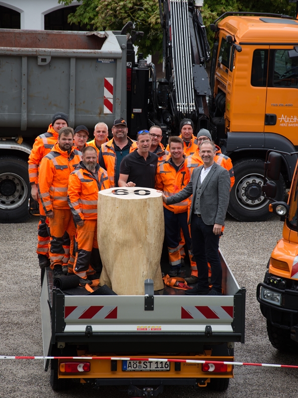 Stadt Altötting, 60. Geburtstag Stephan Antwerpen, Bauhof, Foto: Peter Wagner