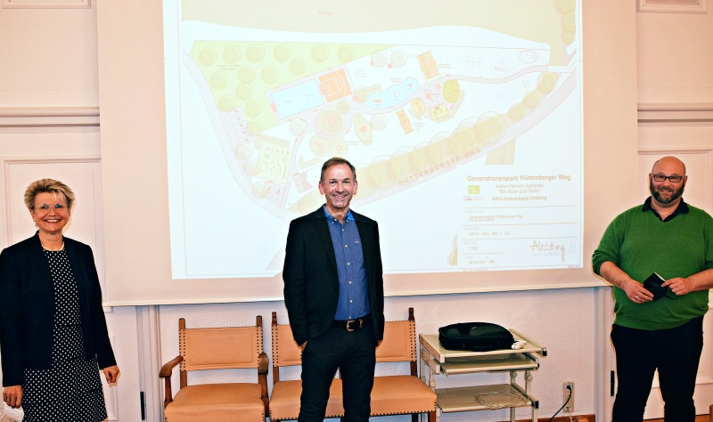 Stadt Altötting, Generationenpark am Hüttenberger Weg Der Generationenpark am Hüttenberger Weg wurde vorgestellt.