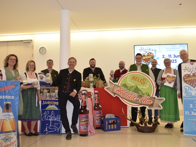 Stadt Altötting, Pressekonferenz Altöttinger Hofdult 2023, Foto: Stadt Altötting