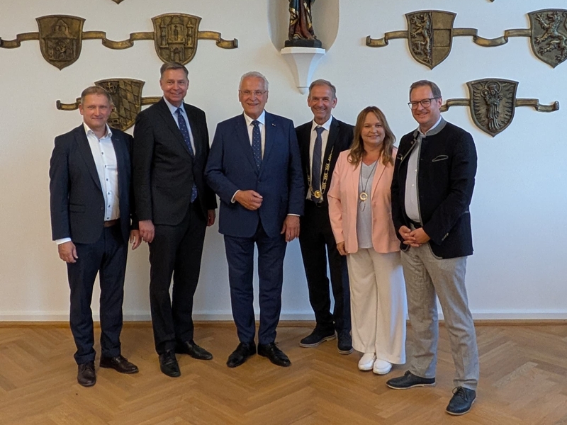 Stadt Altötting, Mariä Himmelfahrt, 2026, Empfang Innenminister Joachim Herrmann, Gruppenfoto: Stadt Altötting