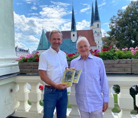 Stadt Altötting, Erster Bürgemeister Stephan Antwerpen, Padre Geraldo Brandstetter Hier sehen Sie Ersten Bürgermeister Stephan Antwerpen mit Padre Geraldo Brandstetter.
