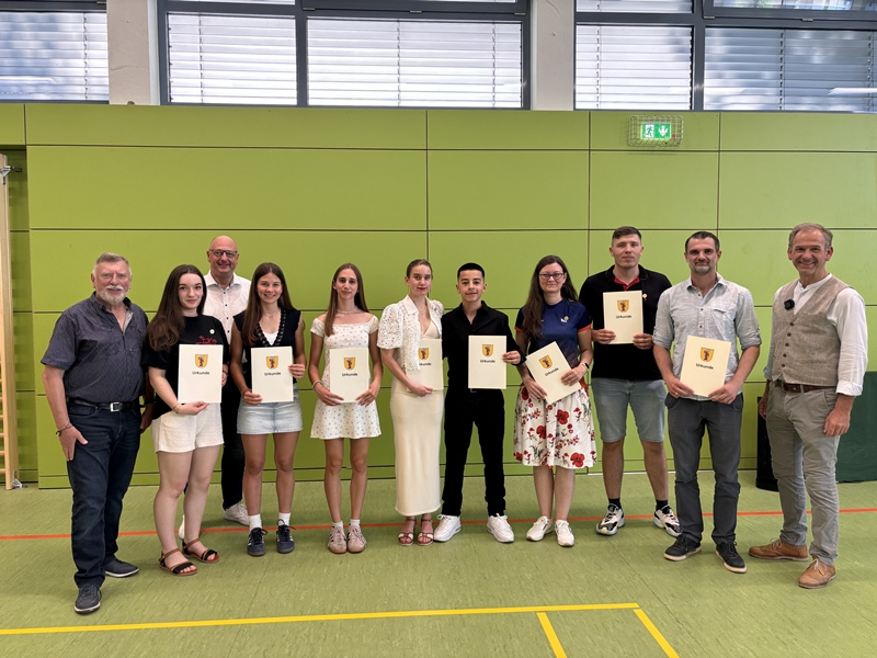 Stadt Altötting, Sportlerehrung 2026, Gruppenbild Sportler, Foto: Stadt Altötting
