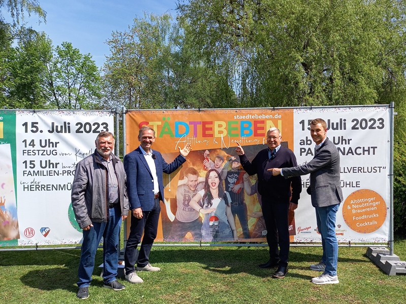 Stadt Altötting, Pressekonferenz Städtebeben, Foto: Stadt Altötting 