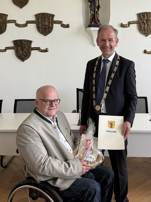 Stadt Altötting, Verabschiedung Michael Schoßböck als Behindertenbeauftragter, Foto: Stadt Altötting