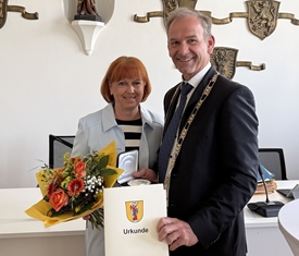 Stadt Altötting, Verabschiedung Stadtratsmitglied Rosi Hermann, Mai 2026, Foto: Stadt Altötting