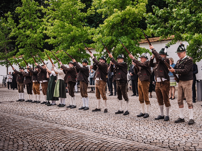 Stadtjubiläum Altötting 2023, Salutschießen, Foto: Tom Bauer 