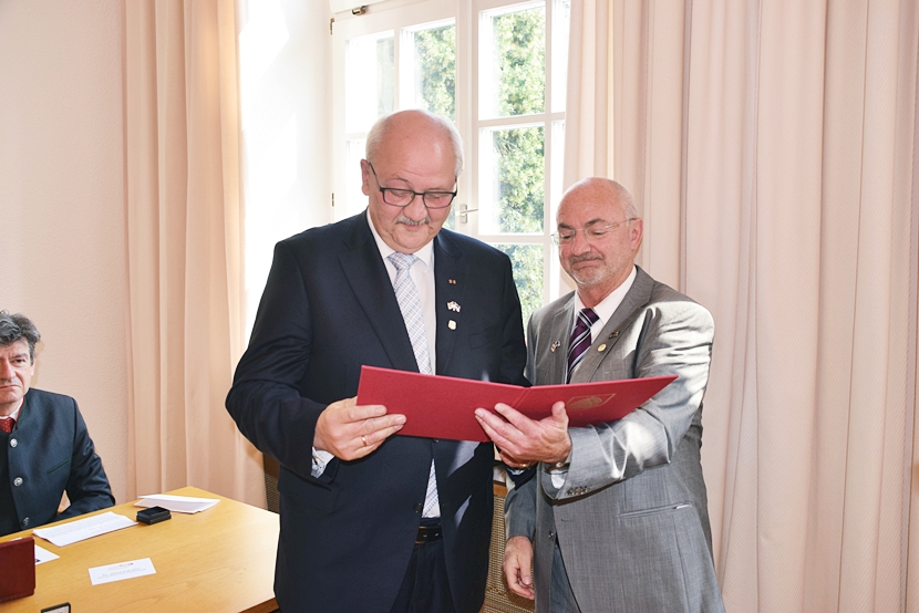 Empfang zur Städtepartnerschaft Altötting-Mariazell im Rathaus Altötting.