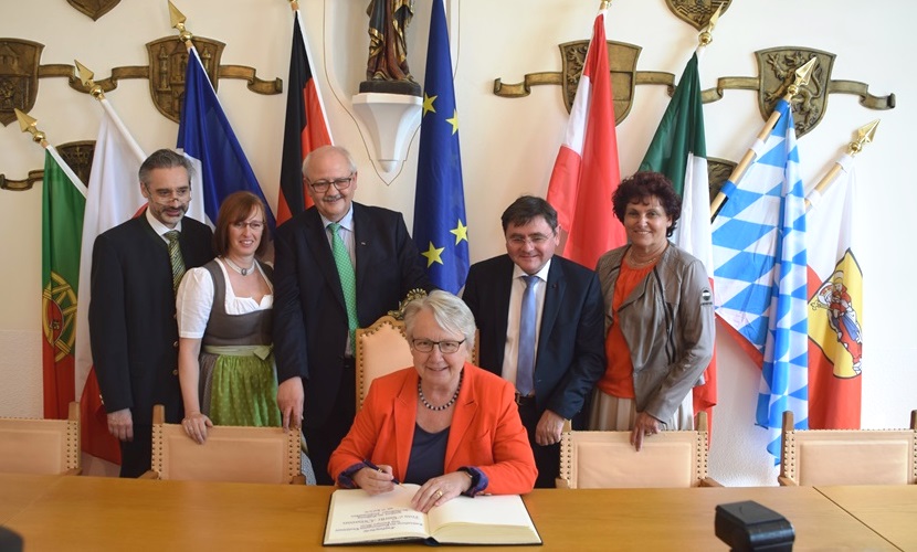 Empfang zur Städtepartnerschaft Altötting Mariazell im Rathaus Altötting.