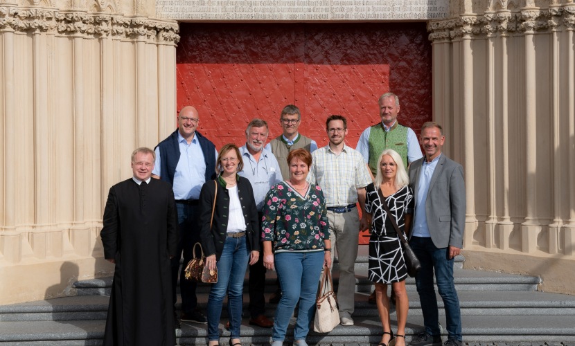 Hier sehen Sie Ersten Bürgermeister Stephan Antwerpen mit einer kleinen Delegation bei seinem Antrittsbesuch in der österreichischen Partnerstadt Mariazell.