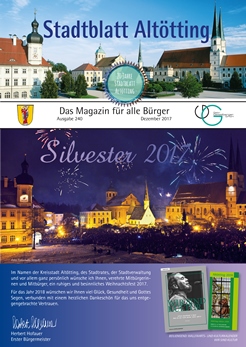 Titelbild Stadtblatt Altötting 12/2017