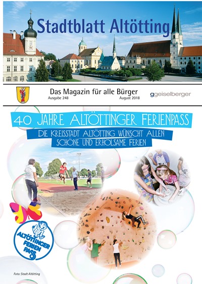 Titelbild Stadtblatt Altötting 08/2018