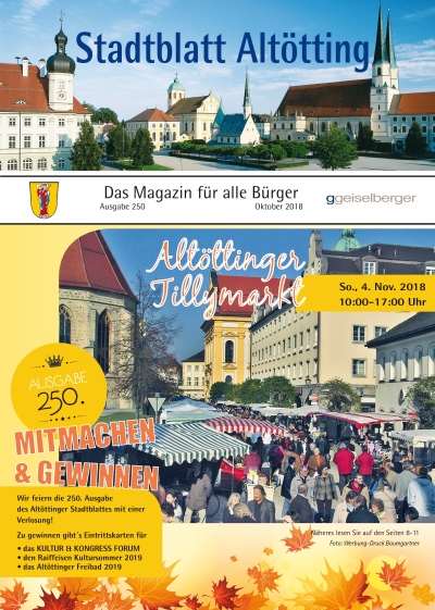 Titelbild Stadtblatt Altötting 10/2018