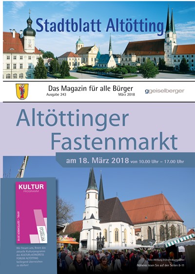 Titelbild Stadtblatt Altötting 03/2018