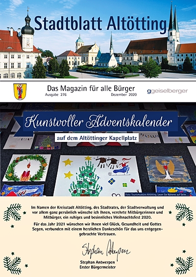 Stadtblatt Altötting, Dezember 2020, Ausgabe 276 Stadtblatt Altötting, Dezember 2020, Ausgabe 276