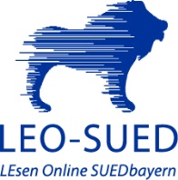 Logo der LEO-SUED, Lesen Online Südbayern