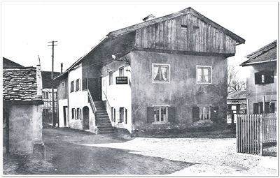 Alte Ansicht auf das Haus der Familie Lederer