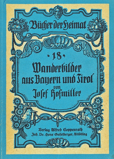 Buchtitel von Josef Hofmiller, „Wanderbilder und Pilgerfahrten“, Foto: Verlag Coppenrath