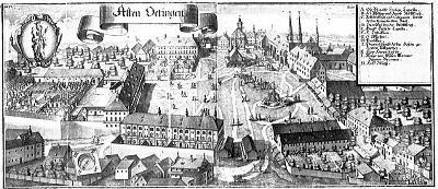 Kupferstich von Alten Oetingen von Michael Wening