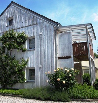 Außenansicht auf die Ferienwohnung Schuster in Altötting. 