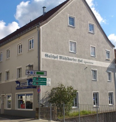 Außenansicht des Mühldorfer Hof in Altötting. 