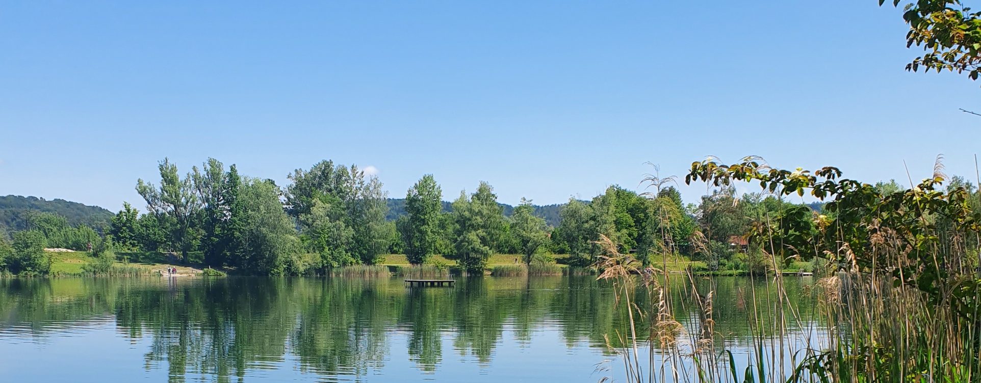 Landschaft am Peracher Badesee