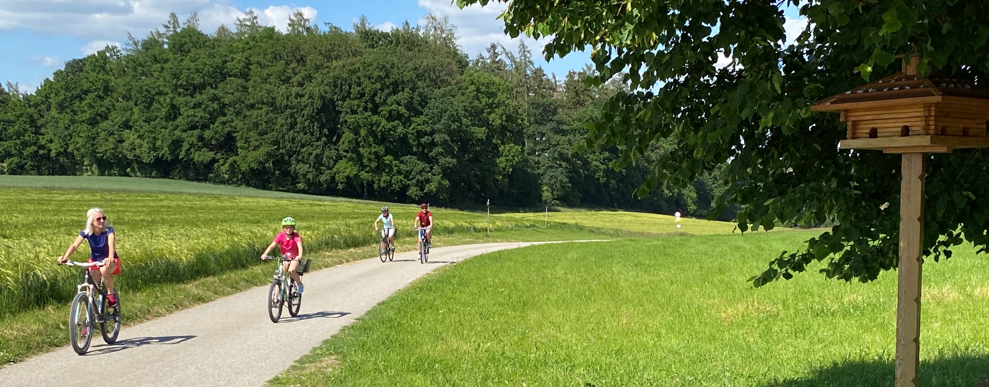 Hier sehen sie Fahrradfaher