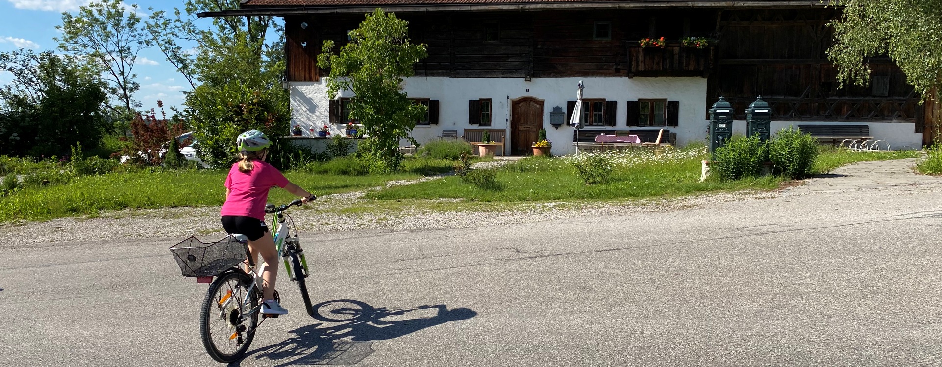 Kind auf Fahrrad