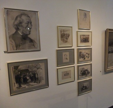 Verschiedene Bilder der Ausstellung Gebhard Fugel von 2013 in der Stadtgalerie Altötting.