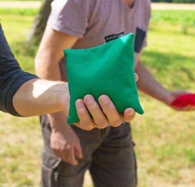 Hier sehen Sie Cornhole