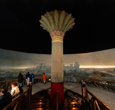 Das Jerusalem Panoram in Altötting von innen.