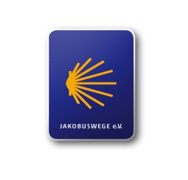 Das Logo für Jakouswege ev für Altötting. 